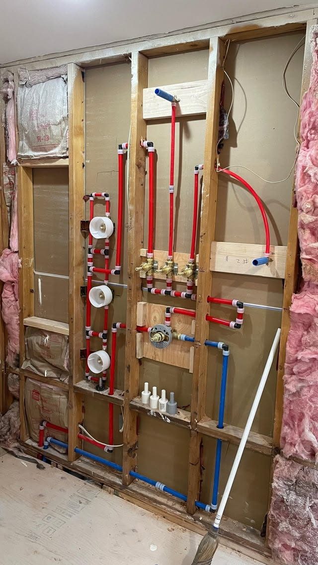 New-build home-run PEX manifold by Paramount Plumbing